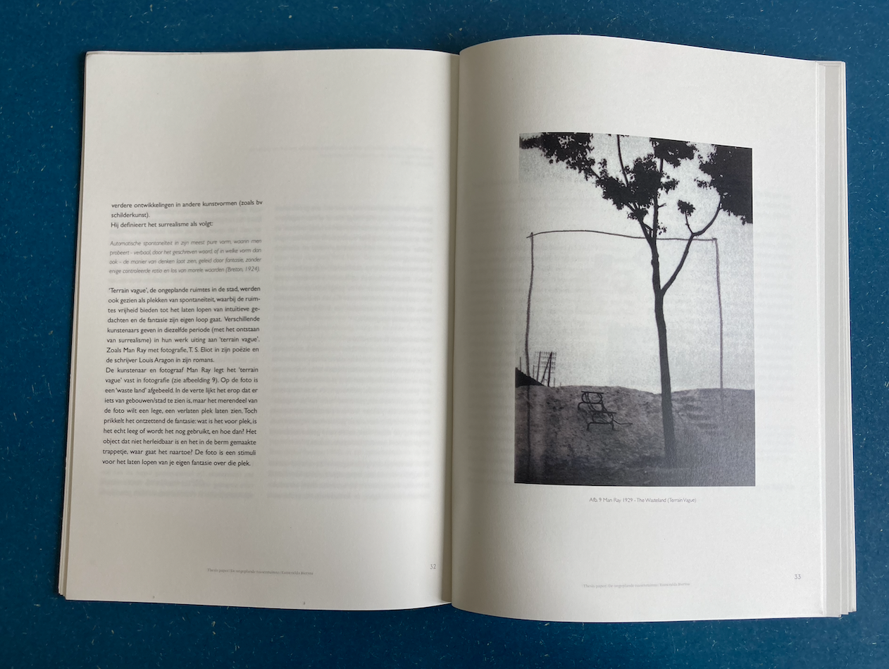 Thesis booklet 'unfinished landscapes'